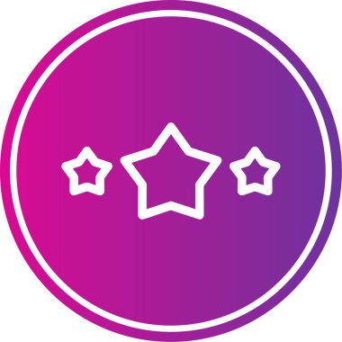 Yıldız simgesinin vektör illüstrasyonu