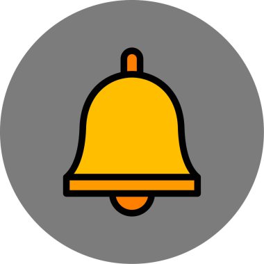 Zil. Web simgesi basit illüstrasyon