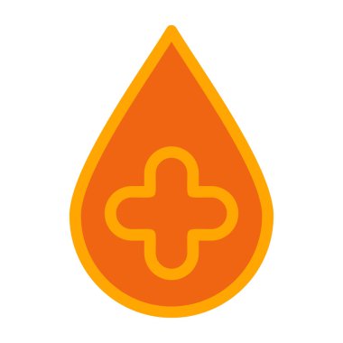 Kan damlası ikonu. İnce çizgi tarzı. vektör simgesi tasarımı.