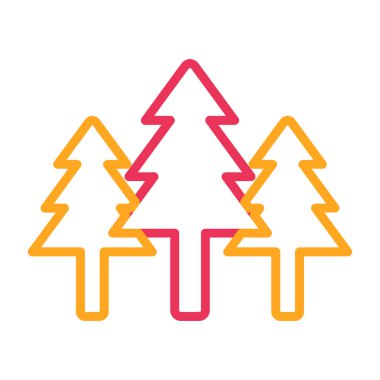 ağaç simgesi vektör illüstrasyonu