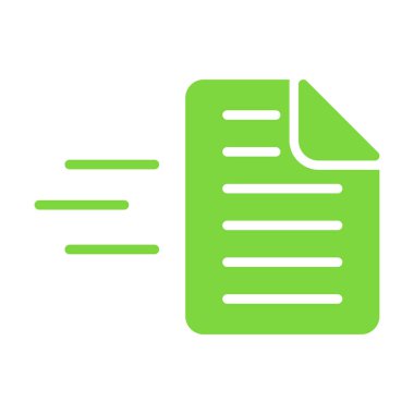 kağıt belge simgesi, vektör illüstrasyonu