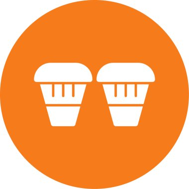 Dondurma ikonu. Basit tasarım