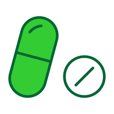 hap vektör renk çizgisi simgesi