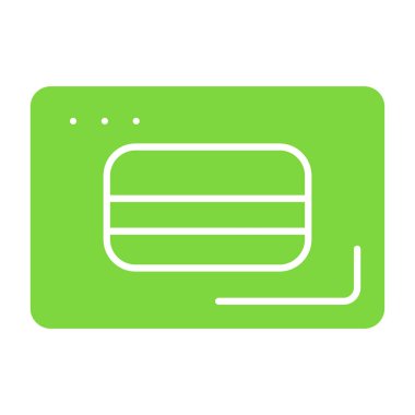 yeşil ağ simgesi. vektör illüstrasyonu