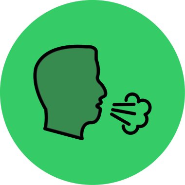 İnsan kafası ikonu. vektör illüstrasyonu