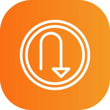 Tek bir simgenin vektör illüstrasyonu