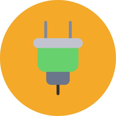 elektrik dolgu ikonu vektör illüstrasyonu