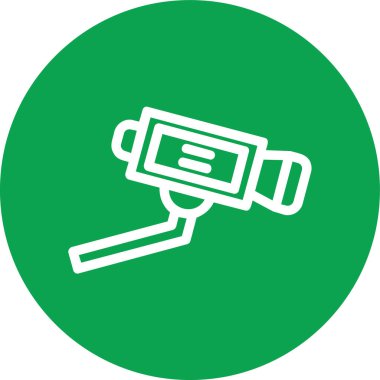 CCTV kamera simgesi, basit tarzı