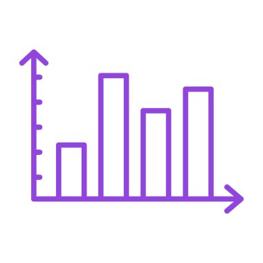 çubuk grafik ikonu vektör illüstrasyon tasarımı