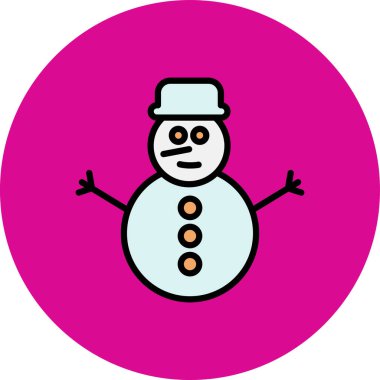 Kardan Adam simgesi vektör çizimi