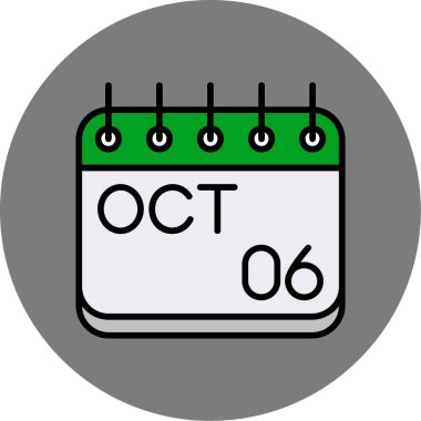 Takvim simgesi vektör illüstrasyonu