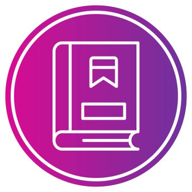 Kitap simgesinin vektör illüstrasyonu