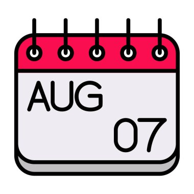 Takvim simgesi vektör illüstrasyonu