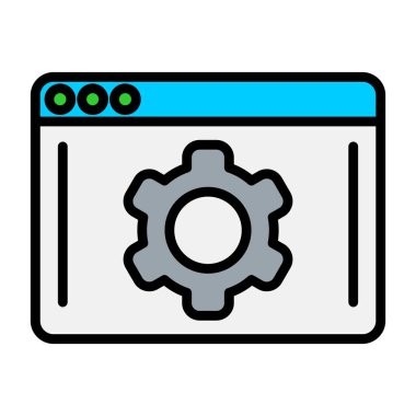 Simge vektör illüstrasyonu ayarlanıyor