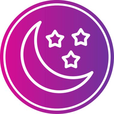 Ay. Web simgesi basit tasarım