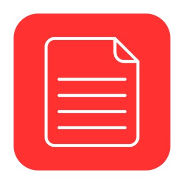 Belge simgesi soyut bir grupta izole edildi