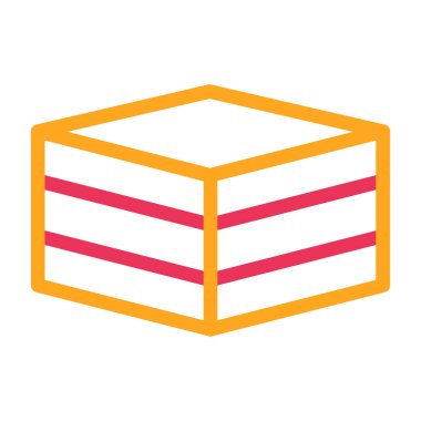 kutu vektörü ince çizgi simgesi