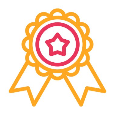 Madalya. Web simgesi basit illüstrasyon