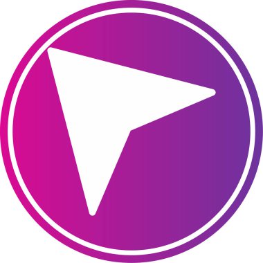 Bir düzlem simgesinin vektör çizimi