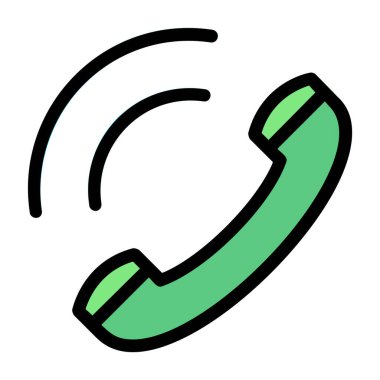 Telefon simgesi vektör illüstrasyonu