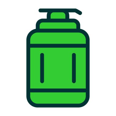 gaz kutusu ikon vektör illüstrasyon tasarımı