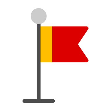 Bayrak Düz Vektör Simgesi