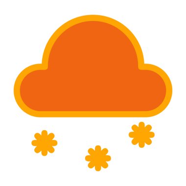 izole bir bulut ve güneş.