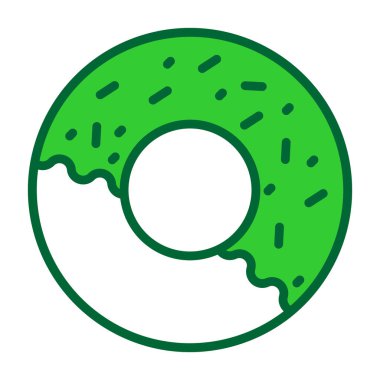 Tatlı jöleli donut vektör çizim tasarımı