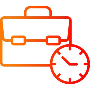 Saat. Web simgesi basit illüstrasyon