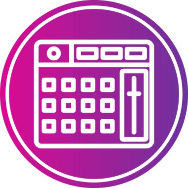 hesap makinesi simgesi vektör illüstrasyonu