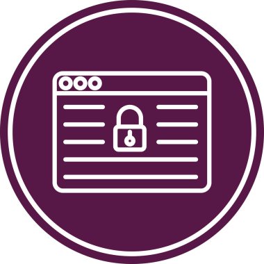 Kilit vektör simgesi, güvenlik kavramı