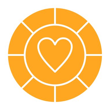 sevgi vektörü ince çizgi simgesi