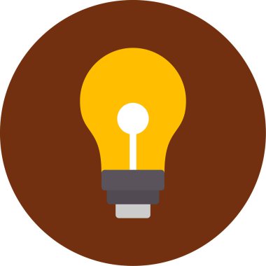 ampul simgesi vektör illüstrasyonu