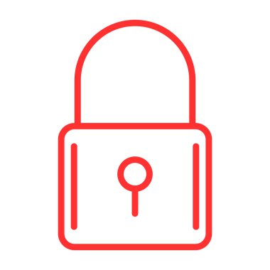 ikon vektör illüstrasyonunu kilitle