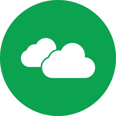 Bulut simgesi vektör illüstrasyonu