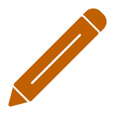 Kalem. Web simgesi basit illüstrasyon