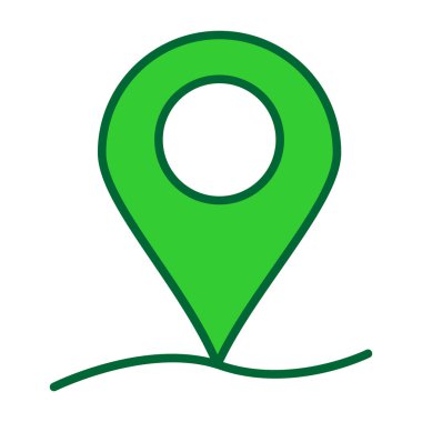harita pin simgesi, vektör illüstrasyonu