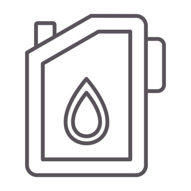 yakıt varili ikon vektör çizimi tasarımı