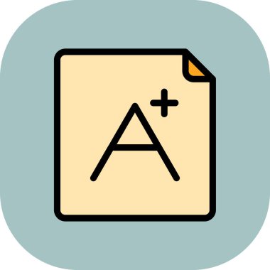 belge simgesi, vektör çizimi