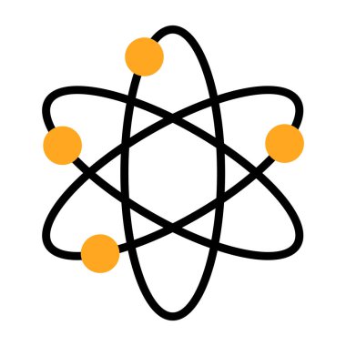 Güneş sistemi web simgesi, vektör illüstrasyonu