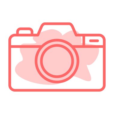 Kamera. Web simgesi basit illüstrasyon