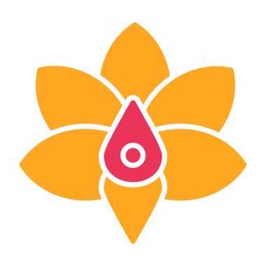 çiçek simgesi vektör illüstrasyonu