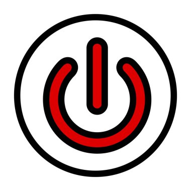 enerji ve enerji hattı vektör simgesi.