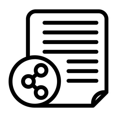 belge simgesi vektör illüstrasyonu