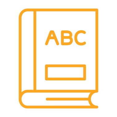 bir kitabın satır simgesi tasarımı