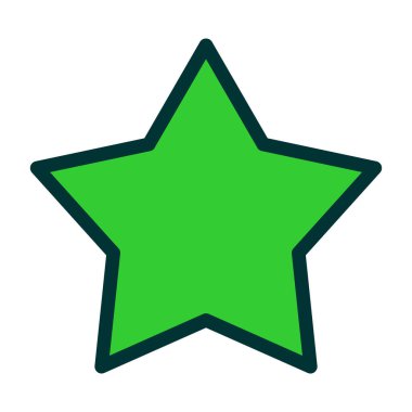 yıldız simgesi vektör illüstrasyonu