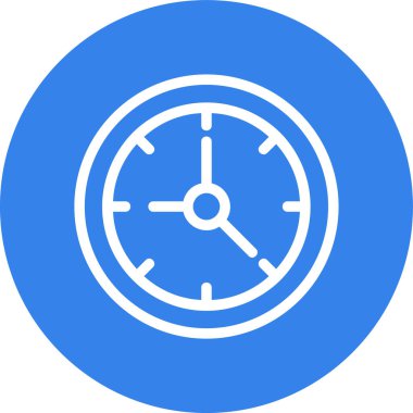 Saat vektör simgesi. Basit resimleme