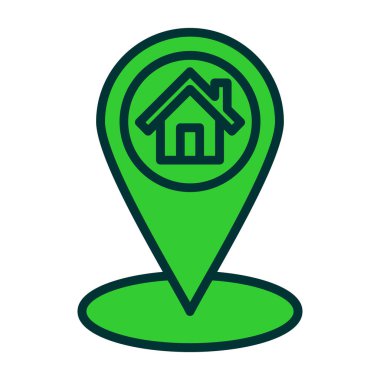 konum simgesi vektör illüstrasyonu
