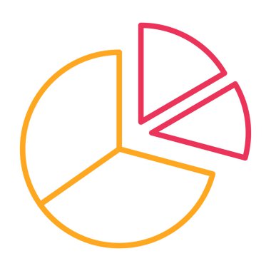 Pasta çizelgesi. Web simgesi basit tasarım