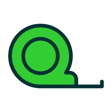 Beyaz arkaplanda yeşil simge izole edildi.